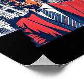 Zuhause I'm Voting Convicted Felon 2024 Trump Dadd Poster (Ecke)