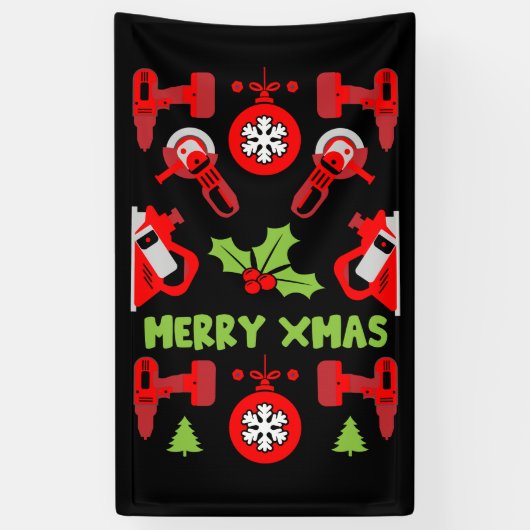 Zuhause Improvement Christmas Geschenke Banner (Vertikal)