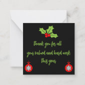 Zuhause Improvement Christmas Geschenke Mitteilungskarte (Rückseite)