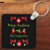 Zuhause Improvement Christmas Geschenke Schlüsselanhänger (Rückseite)