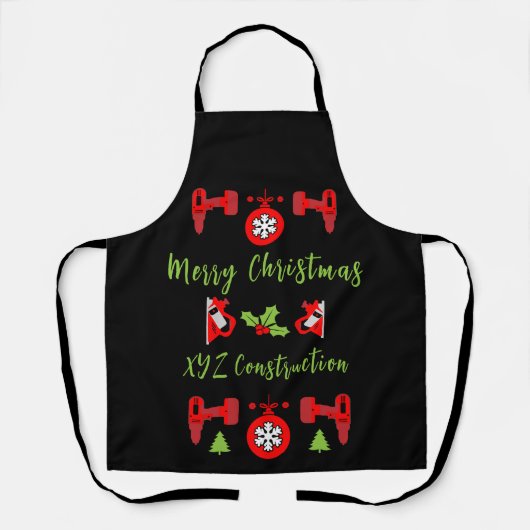 Zuhause Improvement Christmas Geschenke Schürze (Vorderseite)