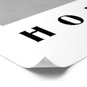 Zuhause in Arabischer Kalligrafie Minimalistisch Poster (Ecke)