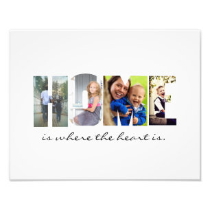 ZUHAUSE in Ihren Fotos Fotodruck