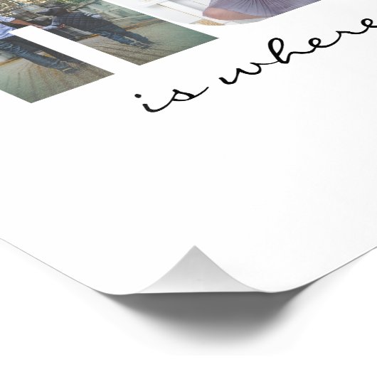 ZUHAUSE in Ihren Fotos Fotodruck (Ecke)