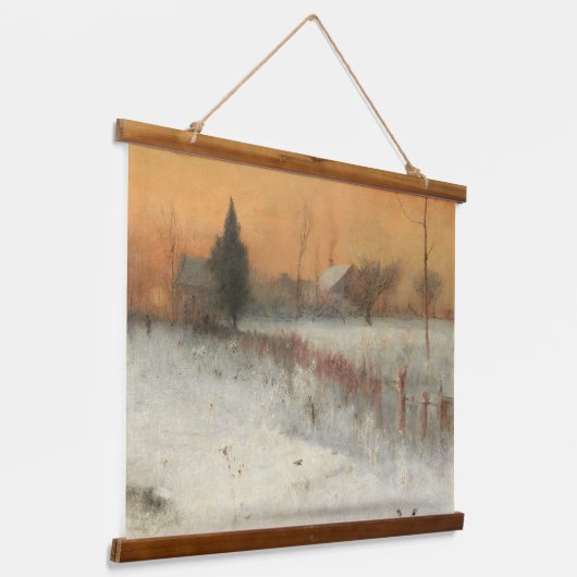 Zuhause in Montclair, George Innes Art Wandteppich Mit Holzrahmen (Gewinkelt)