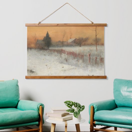 Zuhause in Montclair, George Innes Art Wandteppich Mit Holzrahmen (Wohnzimmer)