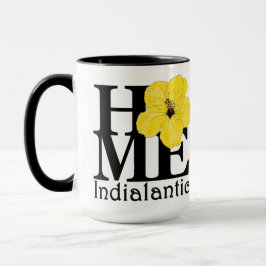 ZUHAUSE Indialantischer Gelber Hibiskus 15oz Tasse