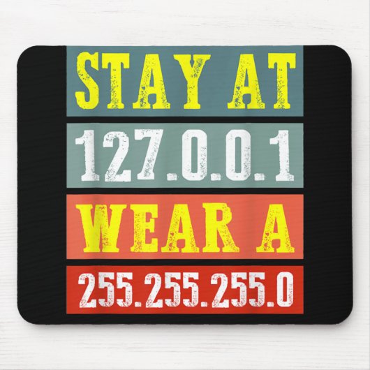 Zuhause-Ingenieure und Tragemaske für Coding Geeks Mousepad (Vorne)
