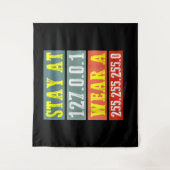 Zuhause-Ingenieure und Tragemaske für Coding Geeks Wandteppich (Vorderseite)