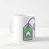 Zuhause-Inhaber Kaffeetasse (Vorderseite Links)