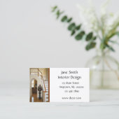 Zuhause-Innengeschäfts-Karte Visitenkarte (Stehend Vorderseite)