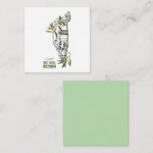 Zuhause innerhalb der Karte, umrahmt von Olivenzwe Begleitkarte (Vorne/Hinten)