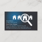Zuhause Inspection Business Card Visitenkarte (Vorderseite)