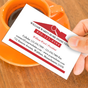 Zuhause Inspection Business Card Visitenkarte