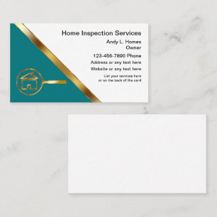 Zuhause Inspection Business Cards Visitenkarte