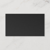 Zuhause Inspection Modern Black Carbon Fibre Visitenkarte (Rückseite)