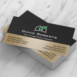 Zuhause Inspection Modern Black & Gold Real Anwese Visitenkarte