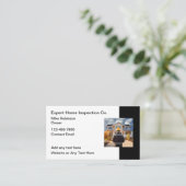 Zuhause Inspection Services Business Card Visitenkarte (Stehend Vorderseite)