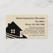 Zuhause Inspection Services Business Cards Visitenkarte (Vorderseite)