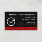 Zuhause Inspection Services Moderne Visitenkarten Visitenkarte (Vorderseite)