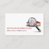 Zuhause Inspector Business Card Visitenkarte (Vorderseite)