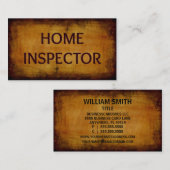 Zuhause Inspector Business Card Visitenkarte (Vorne/Hinten)