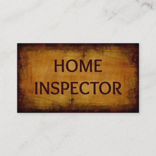 Zuhause Inspector Business Card Visitenkarte (Vorderseite)