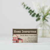 Zuhause Inspector Business Card Visitenkarte (Stehend Vorderseite)