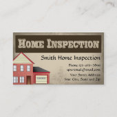 Zuhause Inspector Business Card Visitenkarte (Vorderseite)