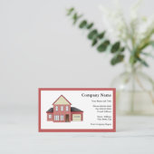 Zuhause Inspector Business Card Visitenkarte (Stehend Vorderseite)