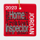 Zuhause Inspector Extraordinaire CUSTOM Keramikornament (Vorderseite)