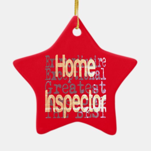 Zuhause Inspector Keramik Ornament (Hinten)