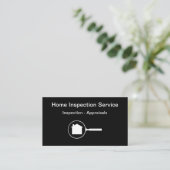 Zuhause-Inspektionen und -Bewertungen Visitenkarte (Stehend Vorderseite)