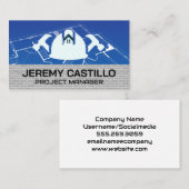 Zuhause-Instandsetzung | Blue Prints Visitenkarte (Vorne/Hinten)