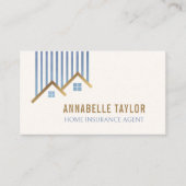 Zuhause Insurance Construction Realty Visitenkarte (Vorderseite)
