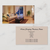 Zuhause-Inszenierungs-Geschäfts-Karte Visitenkarte (Vorne/Hinten)