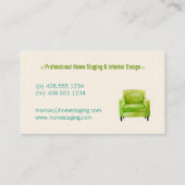 Zuhause-Inszenierungs-Geschäfts-Karten - Visitenkarte (Rückseite)