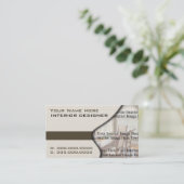 Zuhause Interior Designer Business Cards Visitenkarte (Stehend Vorderseite)