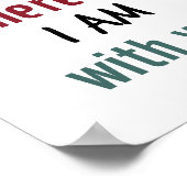 Zuhause Is Poster (Standardformat des Bilderrahmen (Ecke)