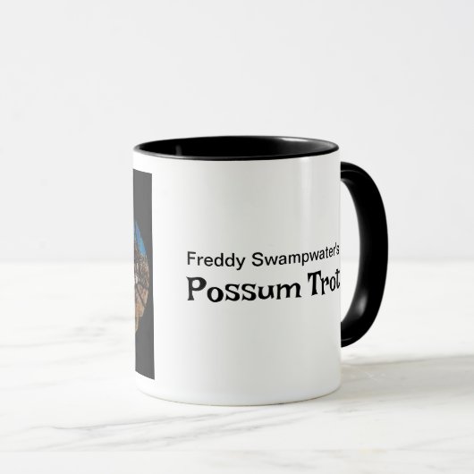 "Zuhause is where the Heart is" Possum Trot Tasse (VorderseiteRechts)