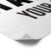 "Zuhause is where you hang your Hat"-Typografie Poster (Ecke)