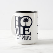 ZUHAUSE Isle of Palms 15oz Zweifarbige Tasse (Vorderseite Links)