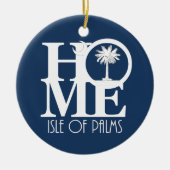 ZUHAUSE Isle of Palms South Carolina Keramik Ornament (Vorne)