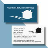 Zuhause-Isolierungs-Baukarten Visitenkarte