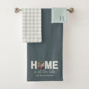 Zuhause ist am Lake Towel Set