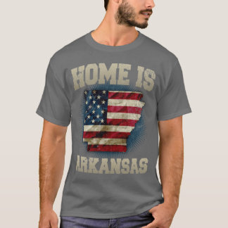 Zuhause ist Arkansas USA US-Karte Geschenk einziga T-Shirt