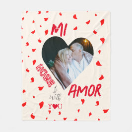 Zuhause ist bei dir Fleece Blanket Geschenk