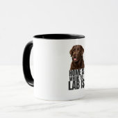 Zuhause ist da, wo das Lab ist Kaffeetasse (Vorderseite Links)