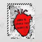 Zuhause ist das anatomische Herz Postkarte (Vorne/Hinten)