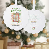 Zuhause ist das Herz | Realtor Hang Christmas Ornament Karte